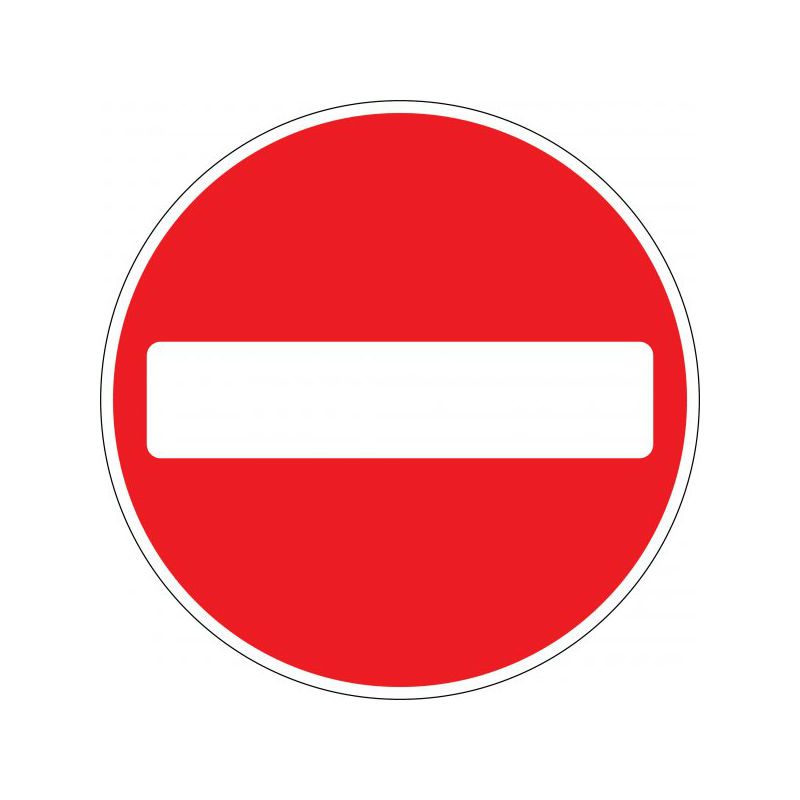 Reflective No Entry Sign - Safety Clothing & Workwear UK | Wise Safety ...