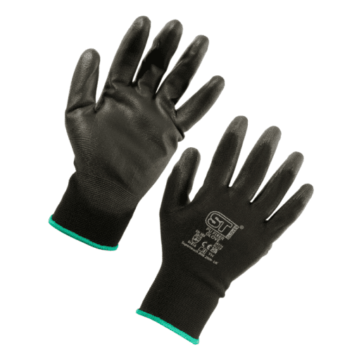 Black PU Grip Glove