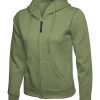 Uneek UC505 Ladies Classic Full Zip Hooded Sweatshirt